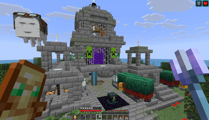 拠点と庭。スニッファー、ハッピーガストが住んでいる